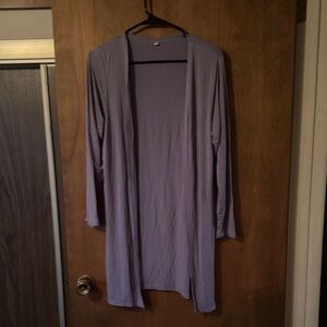 Long Sleeve Lavender Cardigan